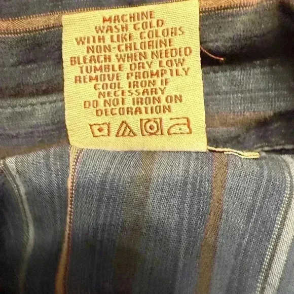 Mens Robert Wayne long sleeve button down shirt with graphics Size 3 XL - Picture 8 of 10